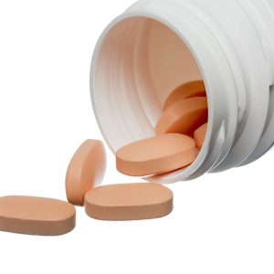 prescription medication Adderall pills in a bottle