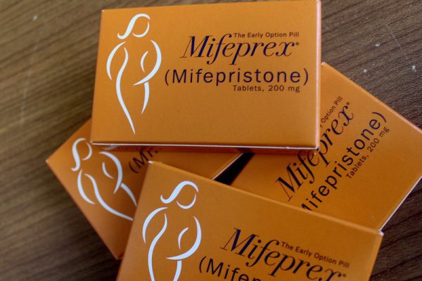 Mifepristone is a medication that is used in combination with misoprostol to terminate early pregnancies. It works by blocking the hormone progesterone, which is needed for a pregnancy to continue. Mifepristone is commonly known as the "abortion pill" and is only available under medical supervision. It is important to consult with a healthcare provider before taking mifepristone to understand the possible risks and side effects. "white tablet with 'MIFEPRISTONE 200mg' imprinted on it"